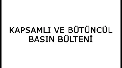 kapsamli ve butuncul basin bulteni
